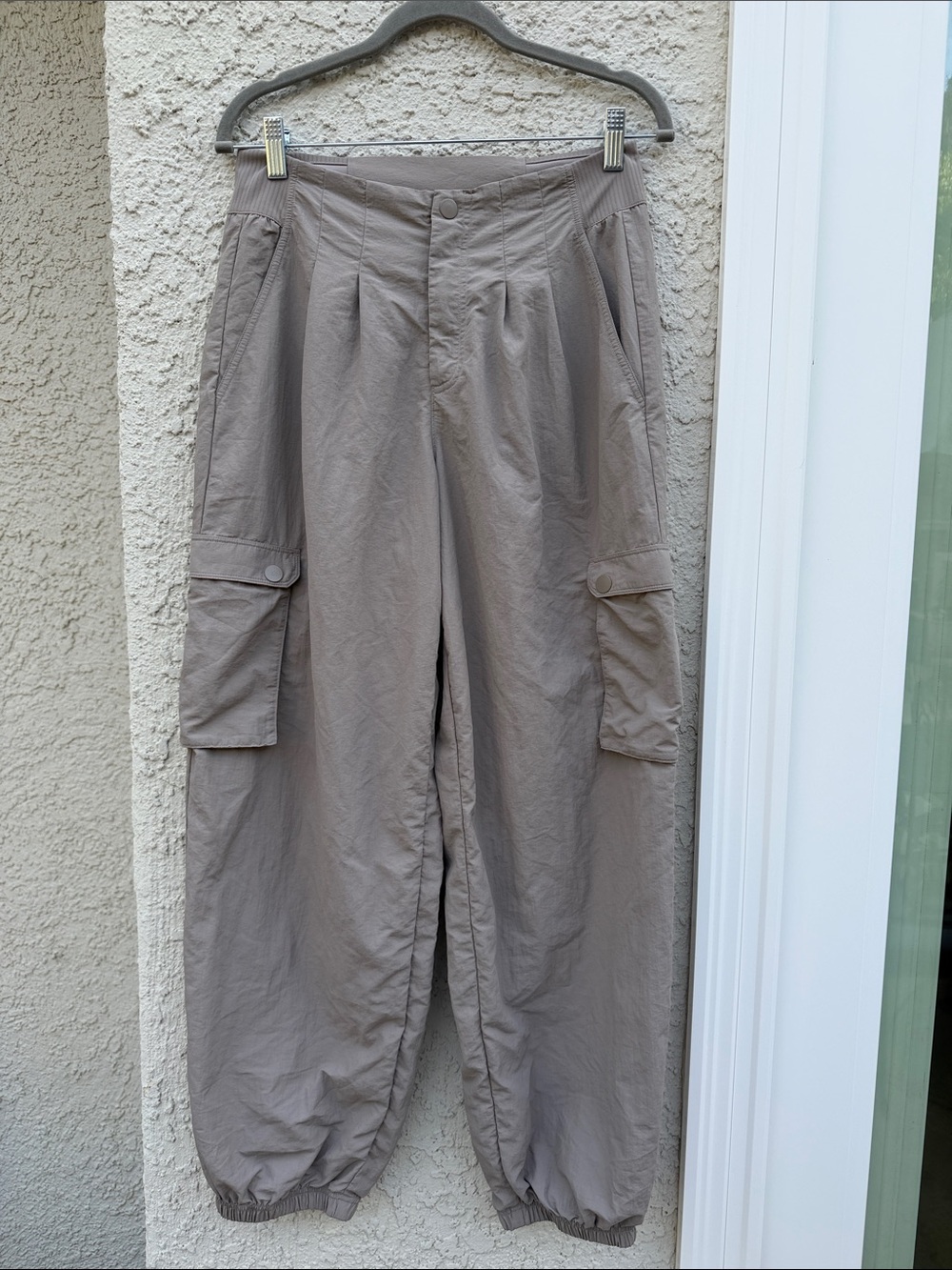 Spiritual Gangster Beige Nylon Harem Jogger Yoga Pants Women's Size S